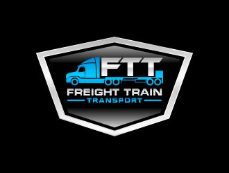 Freight Train Transport  logo design by akhi