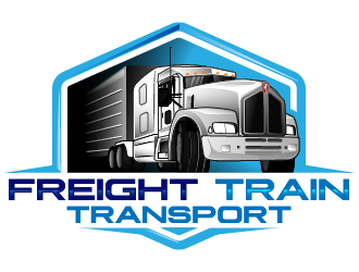Freight Train Transport  logo design by reight