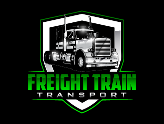 Freight Train Transport  logo design by PRN123