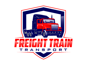 Freight Train Transport  logo design by PRN123