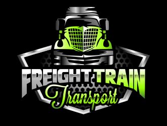Freight Train Transport  logo design by imagine