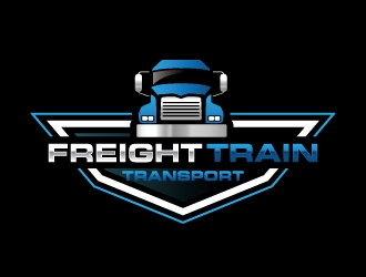 Freight Train Transport  logo design by zakdesign700