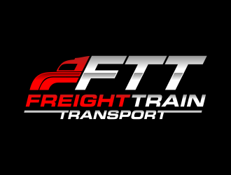 Freight Train Transport  logo design by ubai popi