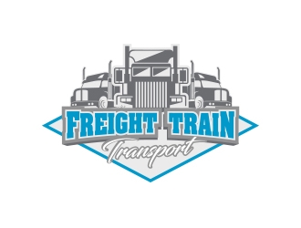 Freight Train Transport  logo design by MarkindDesign