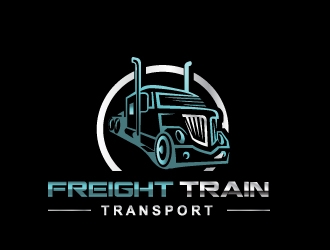 Freight Train Transport  logo design by samuraiXcreations