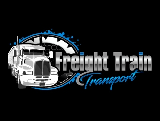 Freight Train Transport  logo design by aRBy