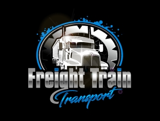 Freight Train Transport  logo design by aRBy