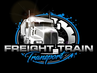 Freight Train Transport  logo design by aRBy