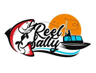 Reel Salty logo design by DreamLogoDesign