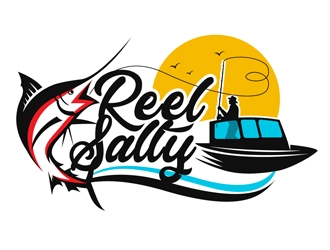 Reel Salty logo design by DreamLogoDesign