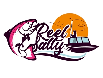 Reel Salty logo design by DreamLogoDesign