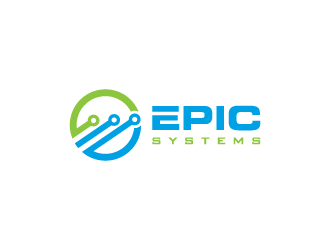 EPIC Systems  logo design by pencilhand