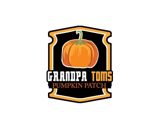 Grandpa Toms Pumpkin Patch logo design by samuraiXcreations