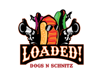 Loaded! Dogs n Schnitz logo design by firstmove