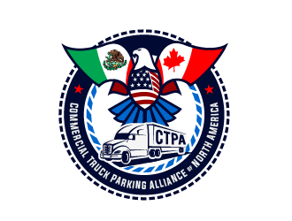 Commercial Truck Parking Alliance Of North America logo design by SOLARFLARE