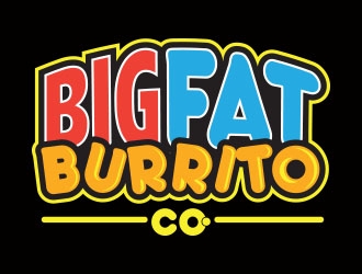 Big Fat Burrito Co. logo design by Manolo