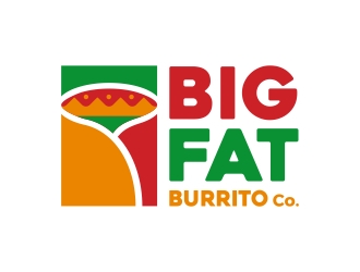 Big Fat Burrito Co. logo design by Mbezz
