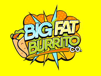 Big Fat Burrito Co. logo design by mikael