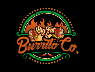 Big Fat Burrito Co. logo design by onamel