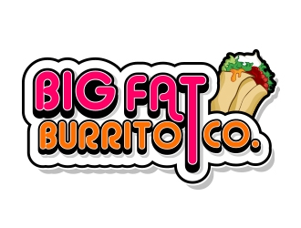 Big Fat Burrito Co. logo design by Danny19