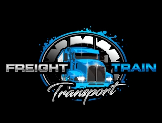 Freight Train Transport  logo design by aRBy