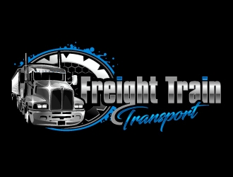 Freight Train Transport  logo design by aRBy