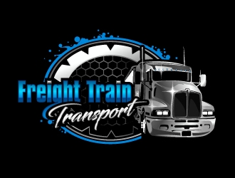 Freight Train Transport  logo design by aRBy