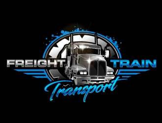 Freight Train Transport  logo design by aRBy