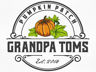 Grandpa Toms Pumpkin Patch logo design by Optimus