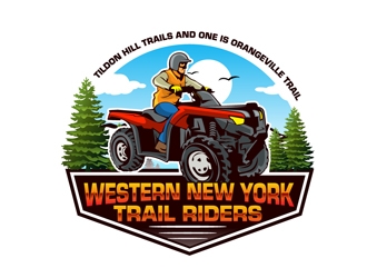 Western New York Trail Riders logo design by DreamLogoDesign