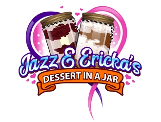 Jazz & Ericka’s Dessert In a Jar logo design by DreamLogoDesign