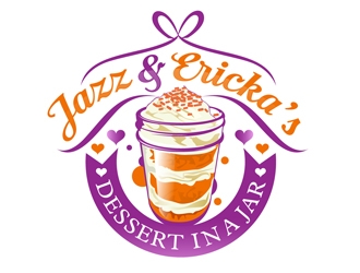 Jazz & Ericka’s Dessert In a Jar logo design by DreamLogoDesign
