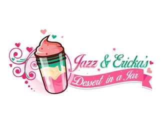 Jazz & Ericka’s Dessert In a Jar logo design by DreamLogoDesign