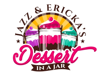 Jazz & Ericka’s Dessert In a Jar logo design by DreamLogoDesign