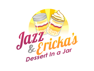 Jazz & Ericka’s Dessert In a Jar logo design by haze