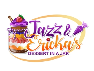 Jazz & Ericka’s Dessert In a Jar logo design by ingepro