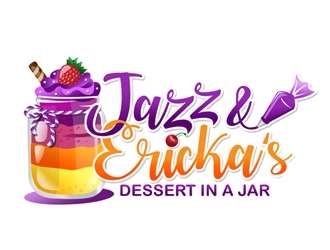 Jazz & Ericka’s Dessert In a Jar logo design by ingepro