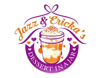Jazz & Ericka’s Dessert In a Jar logo design by DreamLogoDesign