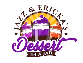 Jazz & Ericka’s Dessert In a Jar logo design by DreamLogoDesign