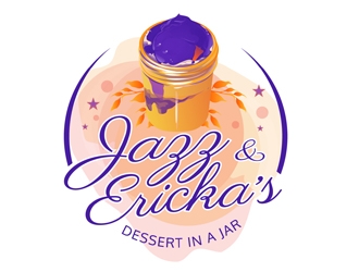 Jazz & Ericka’s Dessert In a Jar logo design by DreamLogoDesign