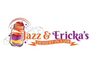 Jazz & Ericka’s Dessert In a Jar logo design by DreamLogoDesign
