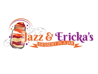 Jazz & Ericka’s Dessert In a Jar logo design by DreamLogoDesign