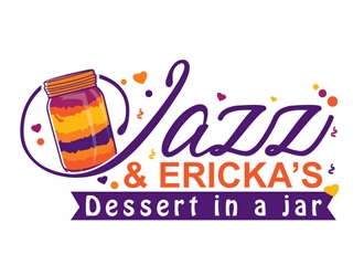 Jazz & Ericka’s Dessert In a Jar logo design by logoguy