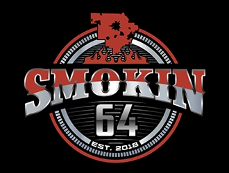 Smokin 64 logo design by mcocjen