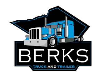 Berks Truck and Trailer logo design by shravya