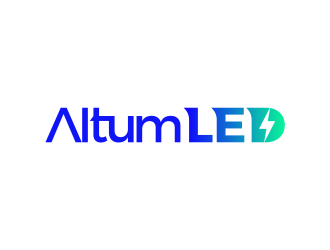 Altum LED logo design by amad