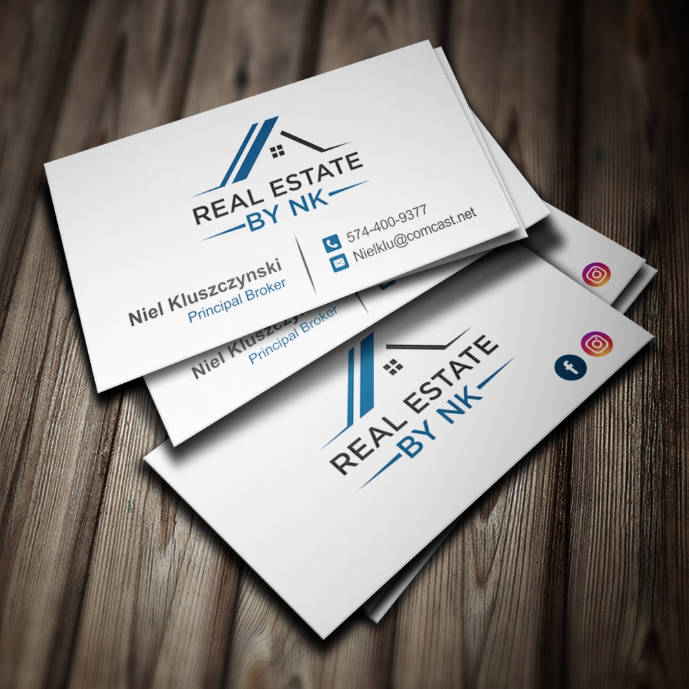 Real Estate by NK logo design by Kindo