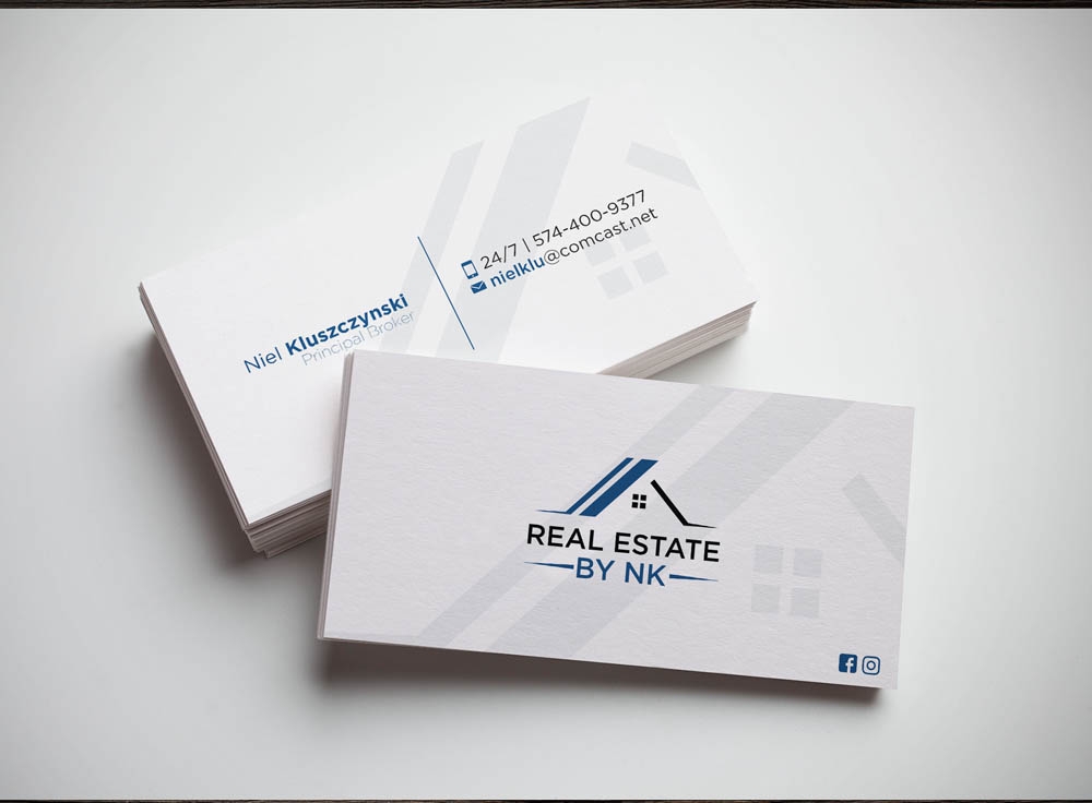 Real Estate by NK logo design by Manolo