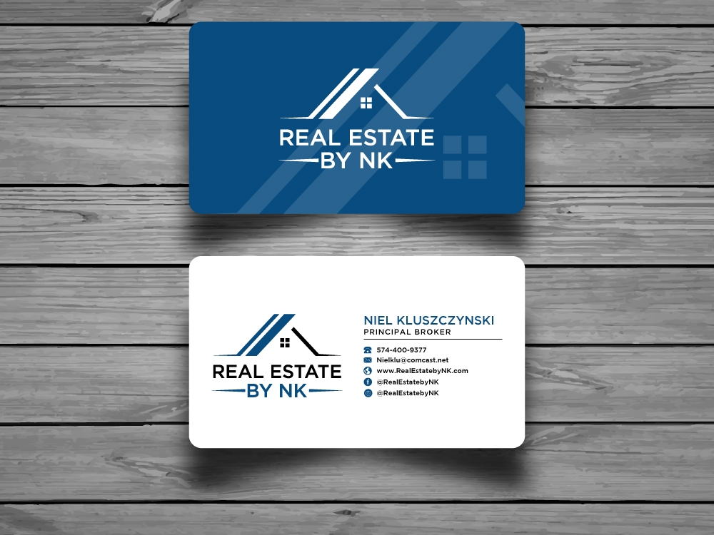Real Estate by NK logo design by labo