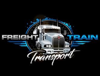 Freight Train Transport  logo design by aRBy